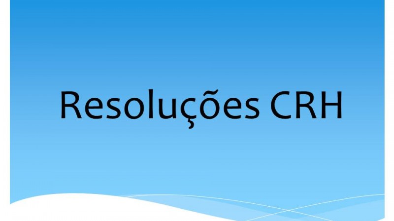 Resoluções CRH Imagem