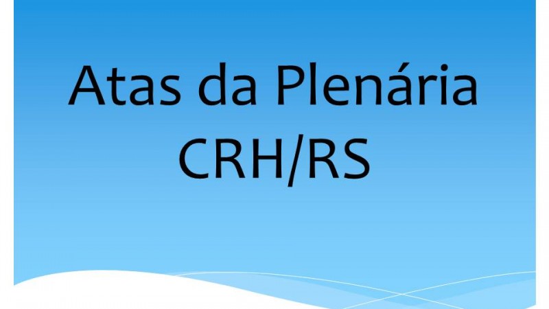 Atas da Plenária CRH