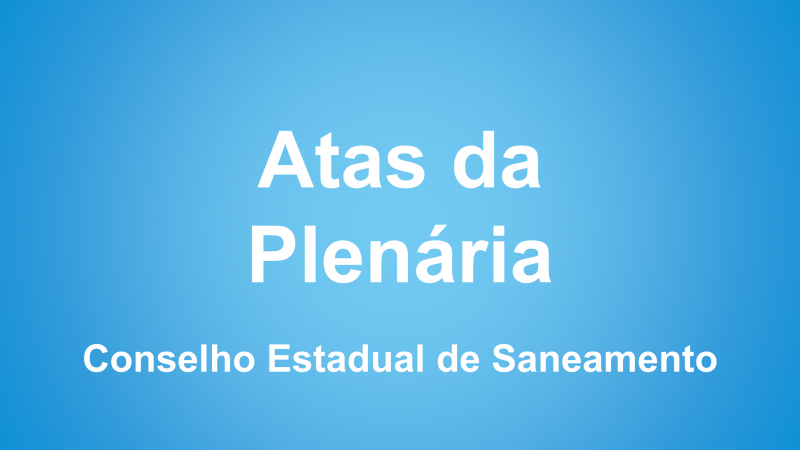 Atas da Plenária - CONESAN