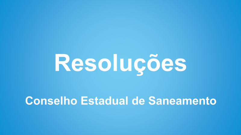 Resoluções - CONESAN